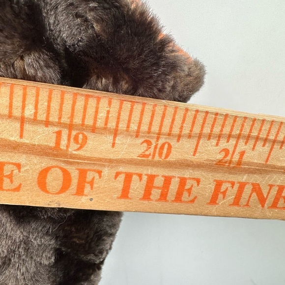 FAUX Fur reversable woman button brown-orange boho gorpcore vest MEDIUM - Picture 8 of 14